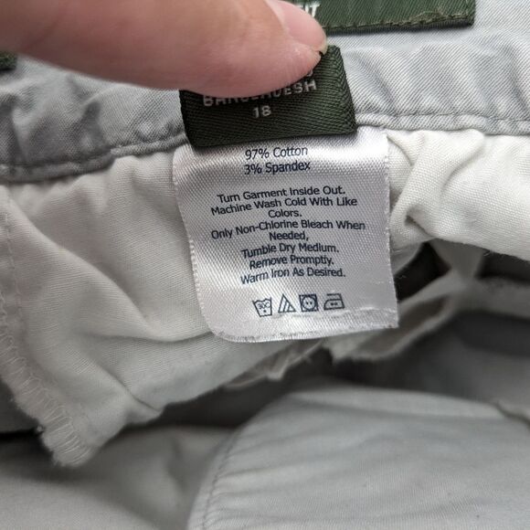 Women's Eddie Bauer Blakely Fit Light Gray Pants, Women's 18 - Picture 14 of 16